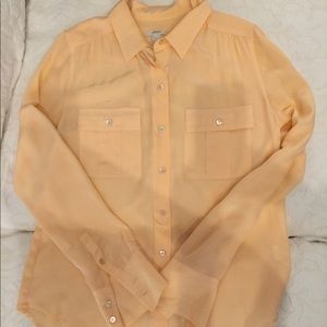 J crew silk button up
